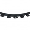 Borde de césped flexible con 30 estacas 10 m 5 cm 4