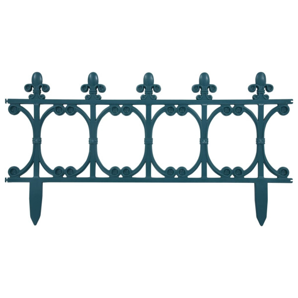 Bordes de jardín 16 unidades PP verde 10 m M 3