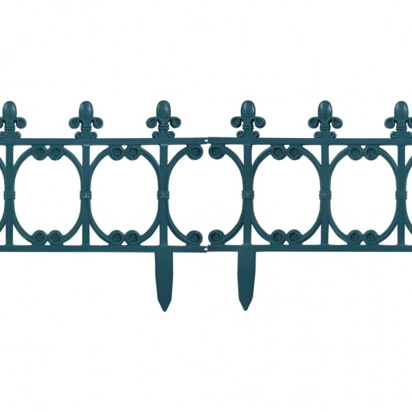 Bordes de jardín 16 unidades PP verde 10 m M 4