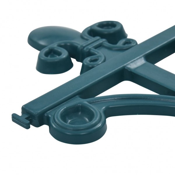 Bordas de relvado 16 pcs 10 m PP verde M 5