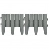 Bordas de relvado 36 pcs 10 m PP cinzento 3