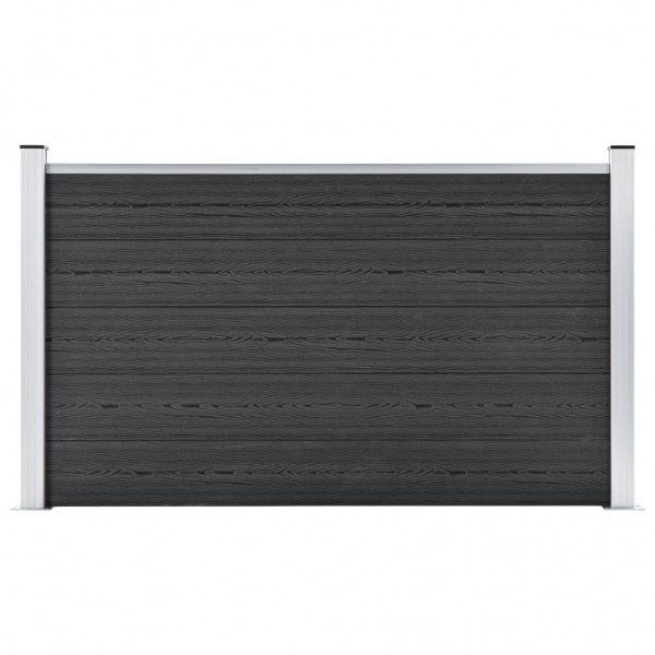 Valla de jardín de WPC gris 180x105 cm D