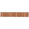 Rollo de borde de madera de pino impregnada marrón 120 cm 1