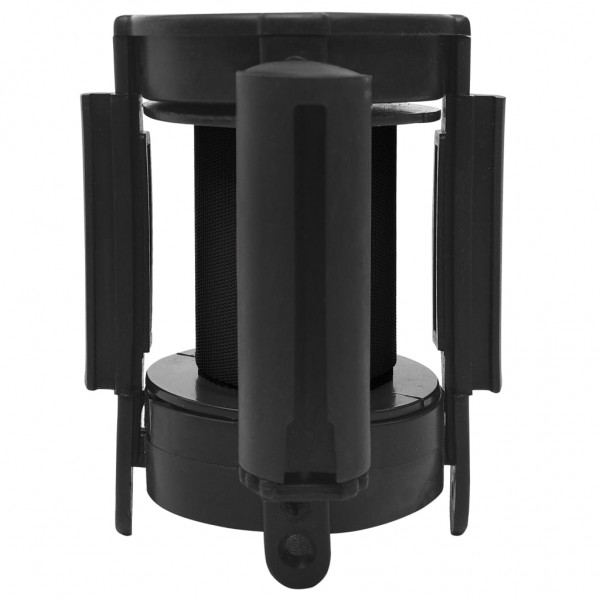 Barrera de cinta retráctil negro 200 cm M 3