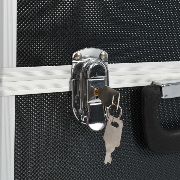 Caja de herramientas aluminio negro 38x22.5x34 cm M 3