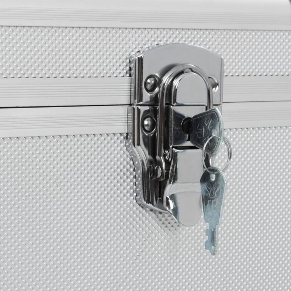 Cajas de almacenamiento 3 unidades aluminio plateado M 3