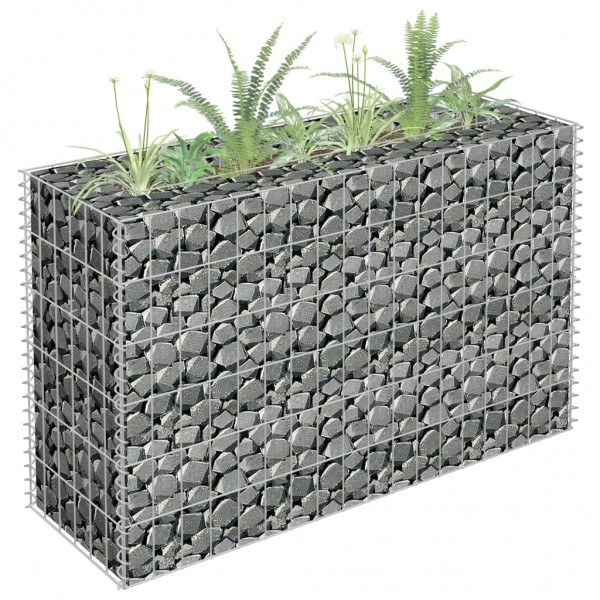Arriate de gaviones de acero galvanizado 90x30x60 cm D