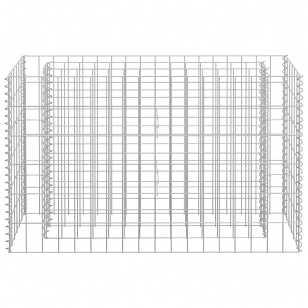 Canteiro elevado/cesto gabião 90x30x60 cm aço galvanizado M 4