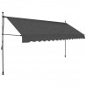 Toldo retrátil manual com LED 350 cm antracite 2