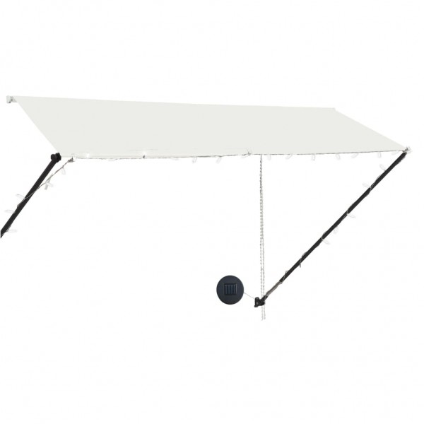Toldo retrátil com LED 300x150 cm creme M 3