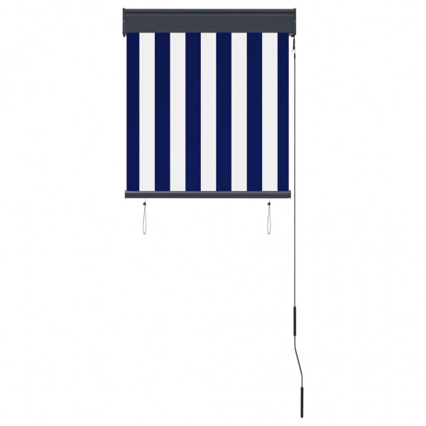 Estore de rolo para exterior 60x250 cm azul e branco M 3