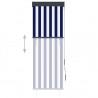 Estore de rolo para exterior 60x250 cm azul e branco 4