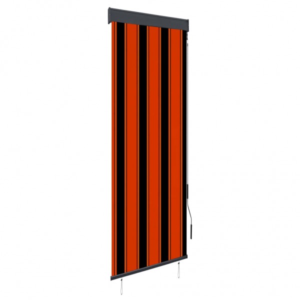 Estor enrollable de exterior naranja y marrón 60x250 cm D