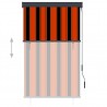 Estor enrollable de exterior naranja y marrón 100x250 cm 3