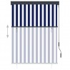 Estor enrollable de exterior azul y blanco 120x250 cm 3