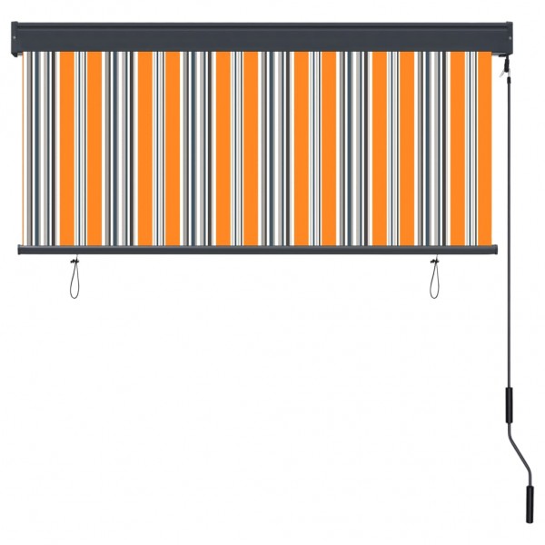 Estor enrollable de exterior amarillo y azul 140x250 cm M 4