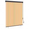 Estore de rolo para exterior 140x250 cm branco e laranja 1