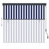 Estor enrollable de exterior azul y blanco 160x250 cm 3