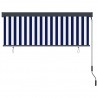Estor enrollable de exterior azul y blanco 160x250 cm 4
