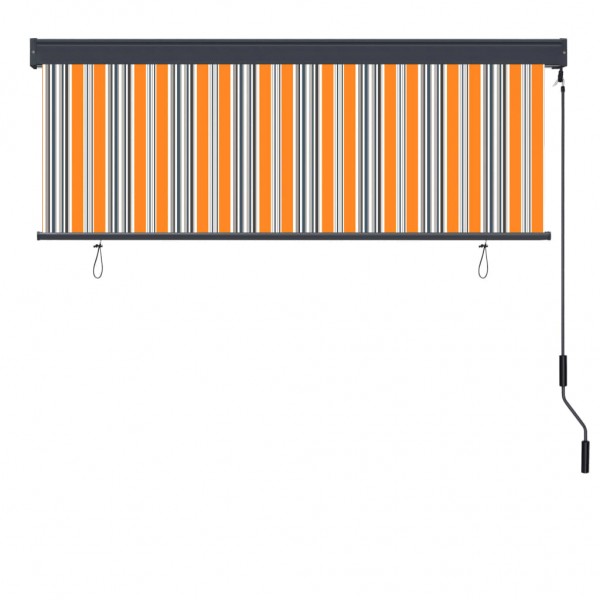 Estore de rolo para exterior 160x250 cm amarelo e azul M 4