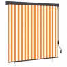 Estor enrollable de exterior blanco y naranja 160x250 cm 1