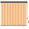 Estor enrollable de exterior blanco y naranja 160x250 cm 2
