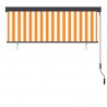 Estor enrollable de exterior blanco y naranja 160x250 cm 4