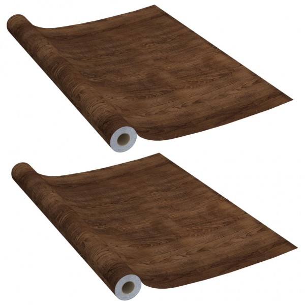 Autocolante para porta 2 pcs 210x90 cm PVC cor carvalho escuro M 2