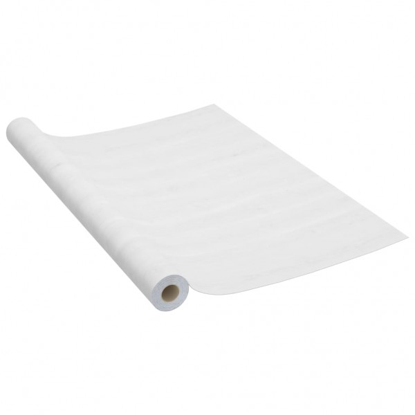 Autocolante para móveis 500x90 cm PVC cor madeira branca M 2
