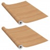 Láminas autoadhesivas para muebles PVC roble japonés 500x90 cm 2