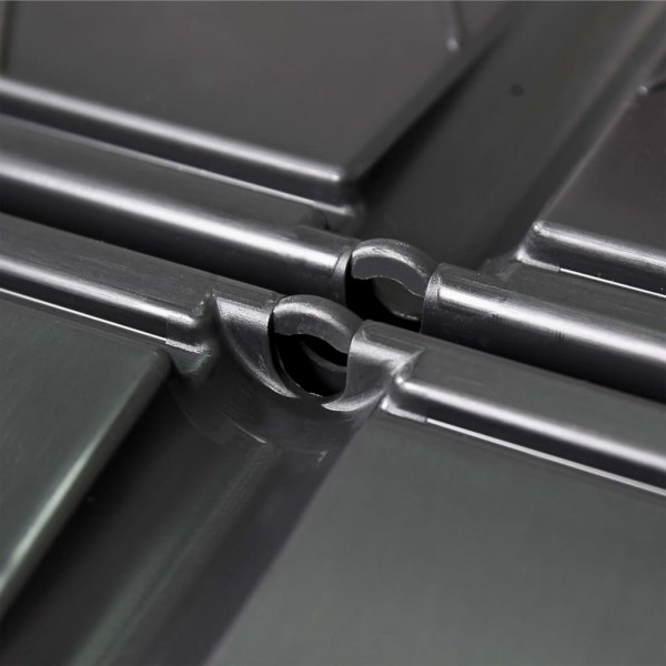 Caixote de compostagem para jardim 93.3x93.3x113 cm 740 L preto M 2