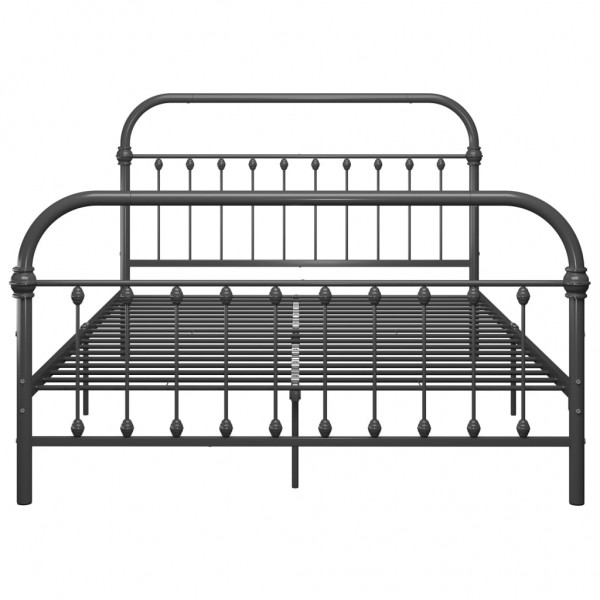 Estrutura de cama 120x200 cm metal cinzento M 3