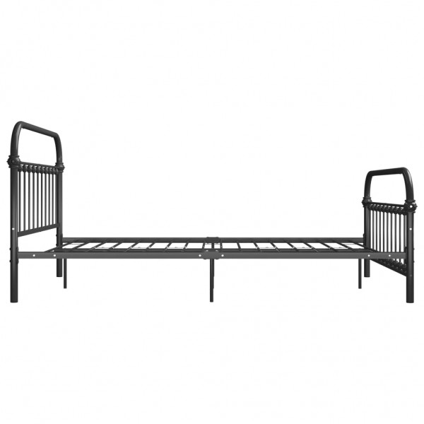 Estrutura de cama 120x200 cm metal cinzento M 4