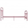 Estrutura de cama 90x200 cm metal rosa 3