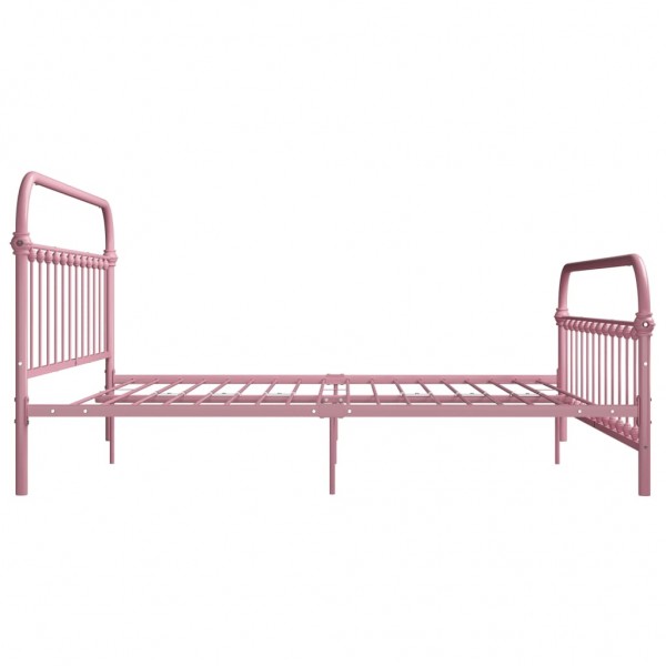 Estrutura de cama 180x200 cm metal rosa M 4