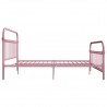 Estrutura de cama 180x200 cm metal rosa 4