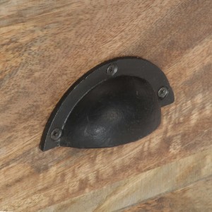 Móvel de TV 110x30x50 cm madeira de mangueira maciça H