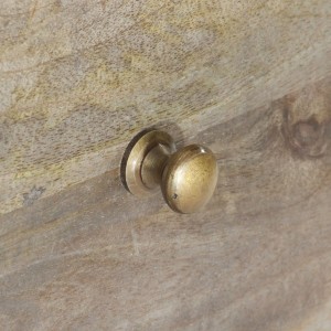 Móvel de TV 100x30x55 cm madeira de mangueira maciça H