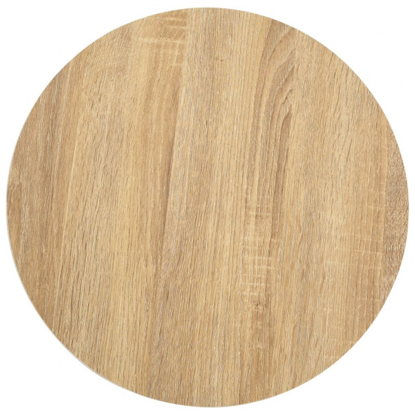 Mesa bistrô 40 cm MDF castanho-claro M 2