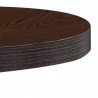 Mesa bistrô 40 cm MDF castanho-escuro 3