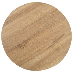 Mesa bistrô 50 cm MDF castanho-claro H