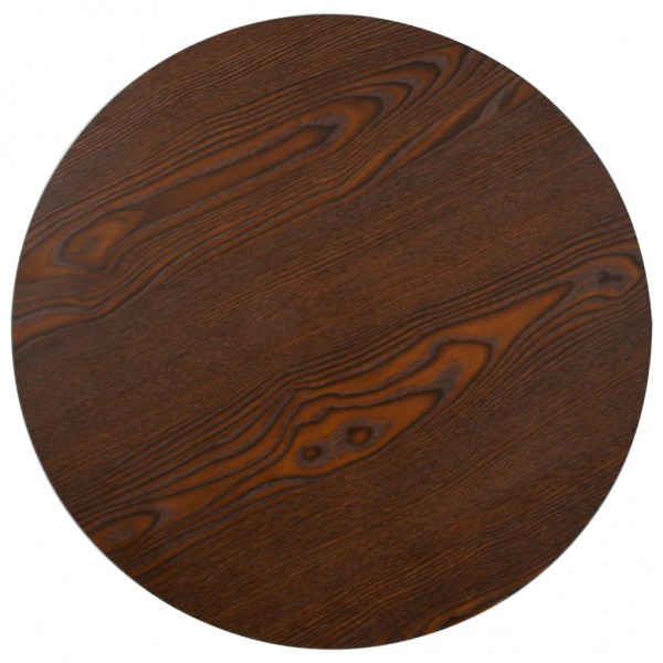 Mesa bistrô 50 cm MDF castanho-escuro M 2