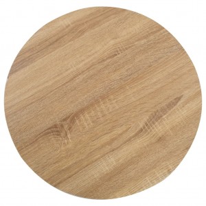 Mesa bistrô 60 cm MDF castanho-claro H