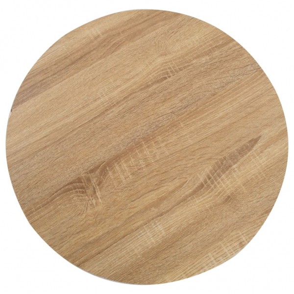 Mesa bistrô 60 cm MDF castanho-claro M 2
