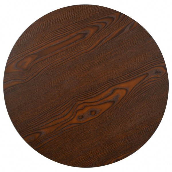 Mesa bistrô 60 cm MDF castanho-escuro M 2