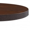 Mesa de bistró MDF marrón oscuro 60 cm 3