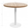 Mesa bistrô 80 cm MDF castanho-claro 5
