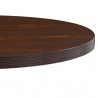 Mesa bistrô 80 cm MDF castanho-escuro 4