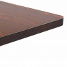 Mesa de bistró MDF marrón oscuro 50x50 cm 3