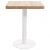 Mesa de bistró MDF marrón claro 60x60 cm 2